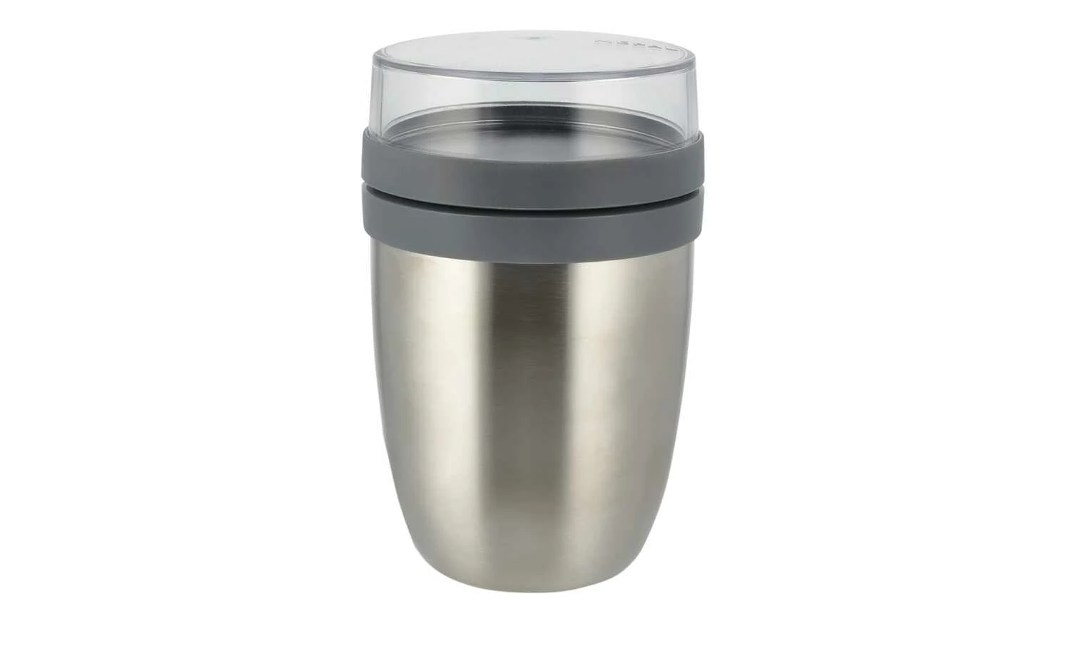 Mepal Thermo Lunch Pot 500+200 ml Ellipse | silberfarben 7 Mepal Thermo Lunch Pot 500+200 ml Ellipse | silberfarben – Bild 7