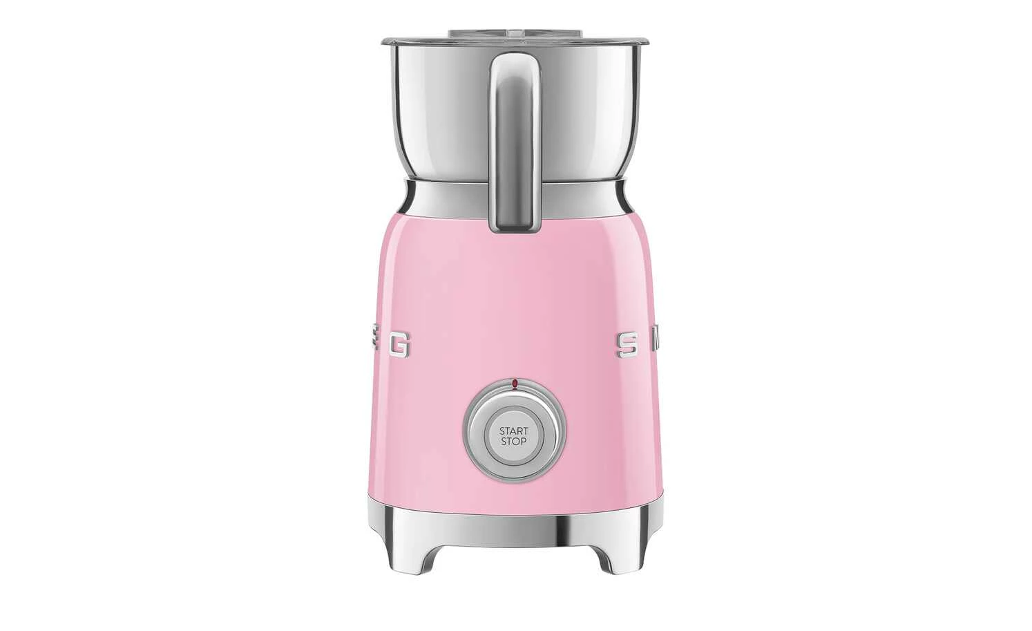 smeg Milchaufschäumer MFF01PKEU | Cadillac Pink / silberfarben 2 smeg Milchaufschäumer MFF01PKEU | Cadillac Pink / silberfarben – Bild 2