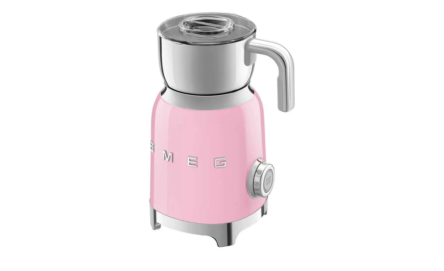 smeg Milchaufschäumer MFF01PKEU | Cadillac Pink / silberfarben 5 smeg Milchaufschäumer MFF01PKEU | Cadillac Pink / silberfarben – Bild 5