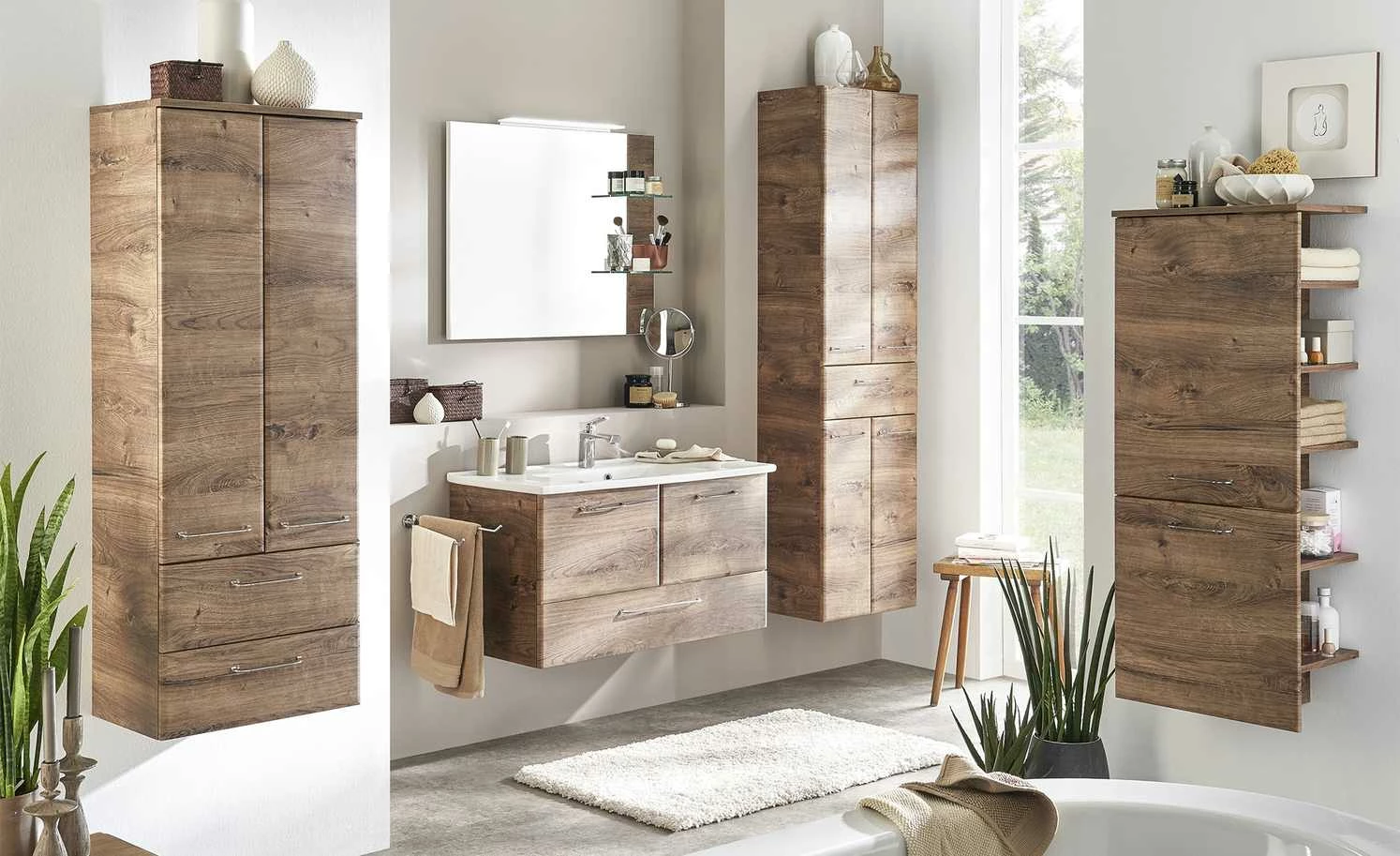 smart Spiegel mit 2 Ablagen Onda 1 smart Spiegel mit 2 Ablagen Onda