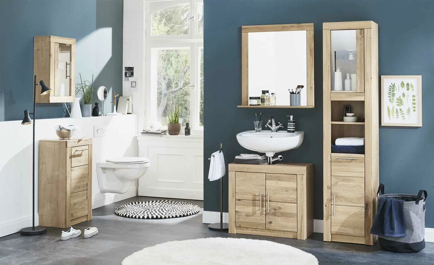 Bad-Spiegel Oslo Classic | Wildeiche / Wildeiche (Nachbildung) 2 Bad-Spiegel Oslo Classic | Wildeiche / Wildeiche (Nachbildung) – Bild 2