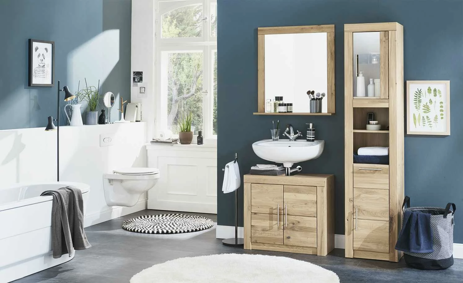 Bad-Spiegel Oslo Classic | Wildeiche / Wildeiche (Nachbildung) 1 Bad-Spiegel Oslo Classic | Wildeiche / Wildeiche (Nachbildung)