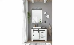 Spiegel mit Beleuchtung Sintra | Pinie Weiß (Nachbildung) / Anthrazit -Badaccessoires Verkäufe 11065681 3 202208311236